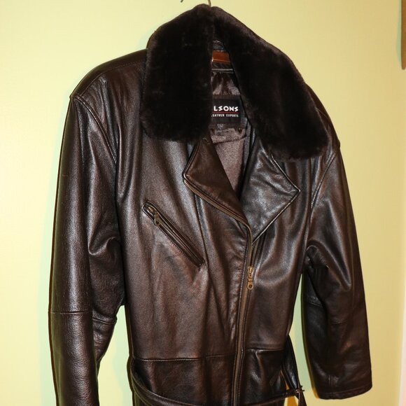 FINAL OFFER! - Wilson's Women's Mid-length Leather Coat - L - Picture 1 of 10